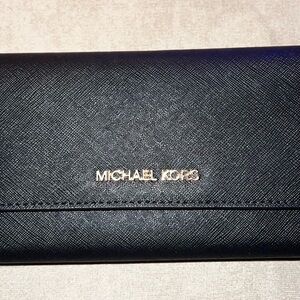 Michael Kors Black Saffiano Leather Wallet